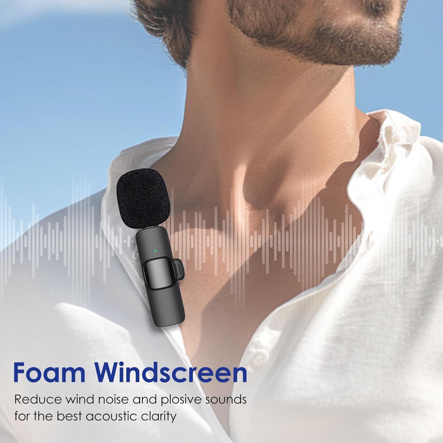 Juego de Paravientos Inalámbricos HEHOTTC para Micrófono Lavalier - 8 Pcs