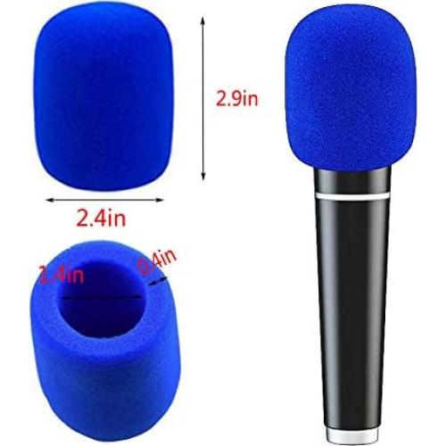 20 Cubiertas de Micrófono de Espuma Luckkyme - 10 Colores