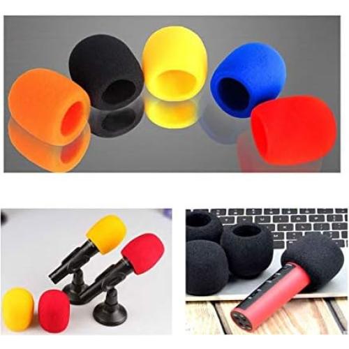 20 Cubiertas de Micrófono de Espuma Luckkyme - 10 Colores