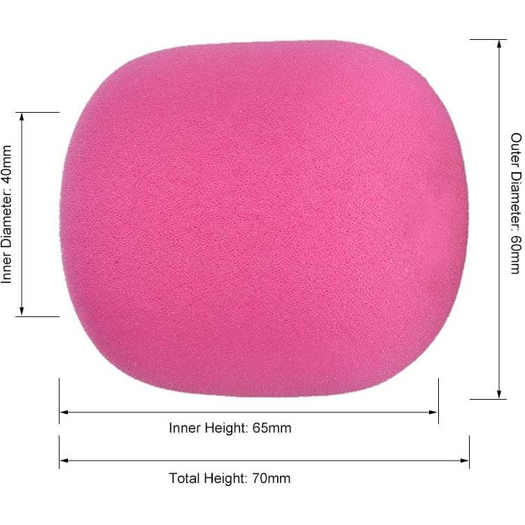 Funda de Esponja para Micrófono uxcell 40mm Rosa Protección Viento
