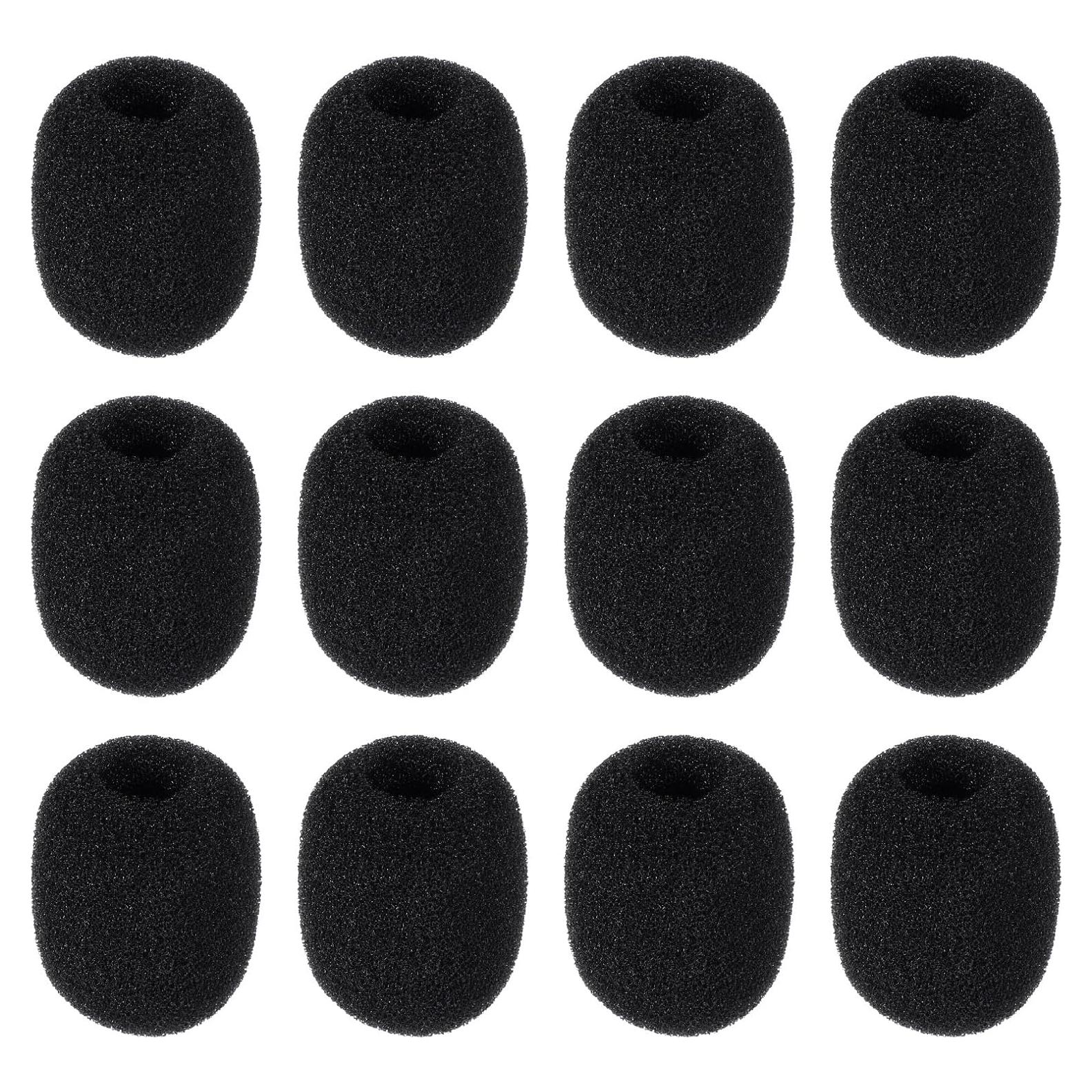 Paquete de 12 Cubiertas de Espuma para Micrófono - Alta Densidad