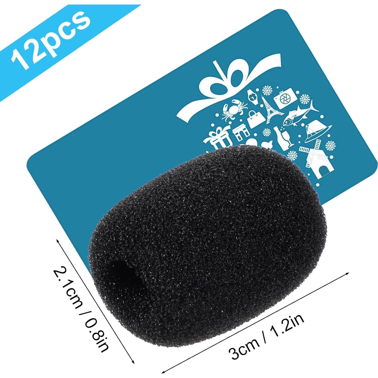 Paquete de 12 Cubiertas de Espuma para Micrófono - Alta Densidad