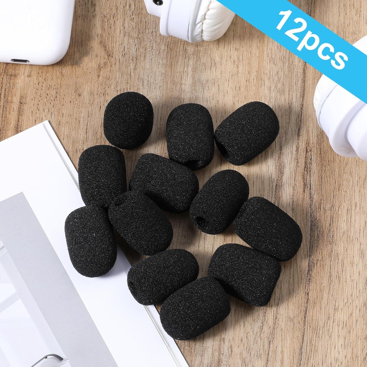 Paquete de 12 Cubiertas de Espuma para Micrófono - Alta Densidad
