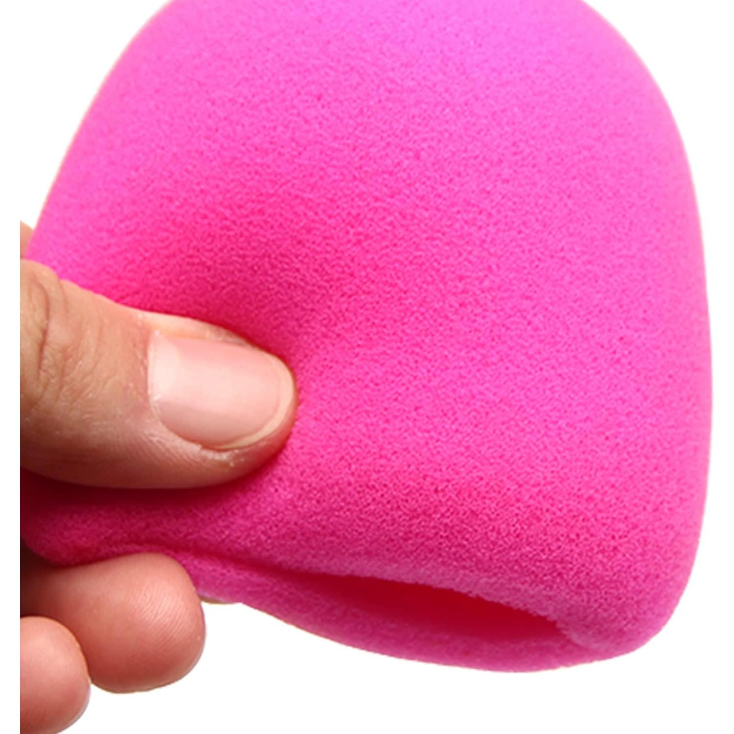 Funda de micrófono Fielect de espuma rosa 62x70mm