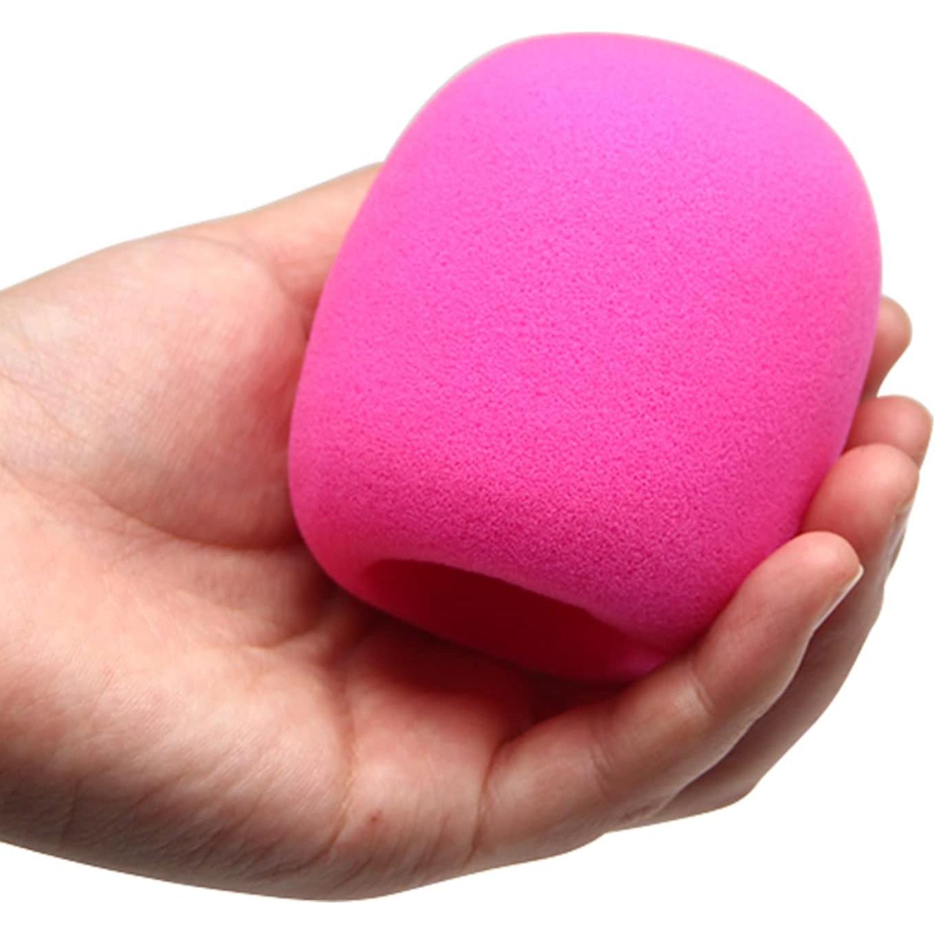 Funda de micrófono Fielect de espuma rosa 62x70mm