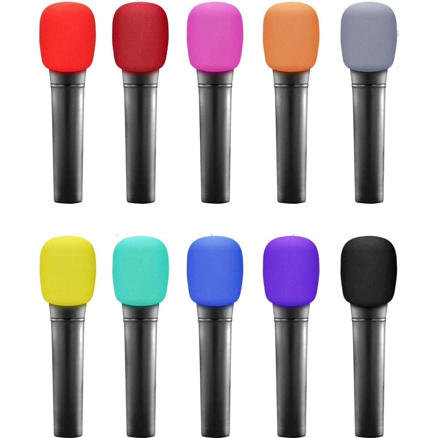 Funda de micrófono Fielect de espuma rosa 62x70mm