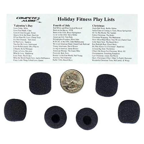 Filtros de Viento para Micrófonos Lavalier - Paquete de 6 Negro