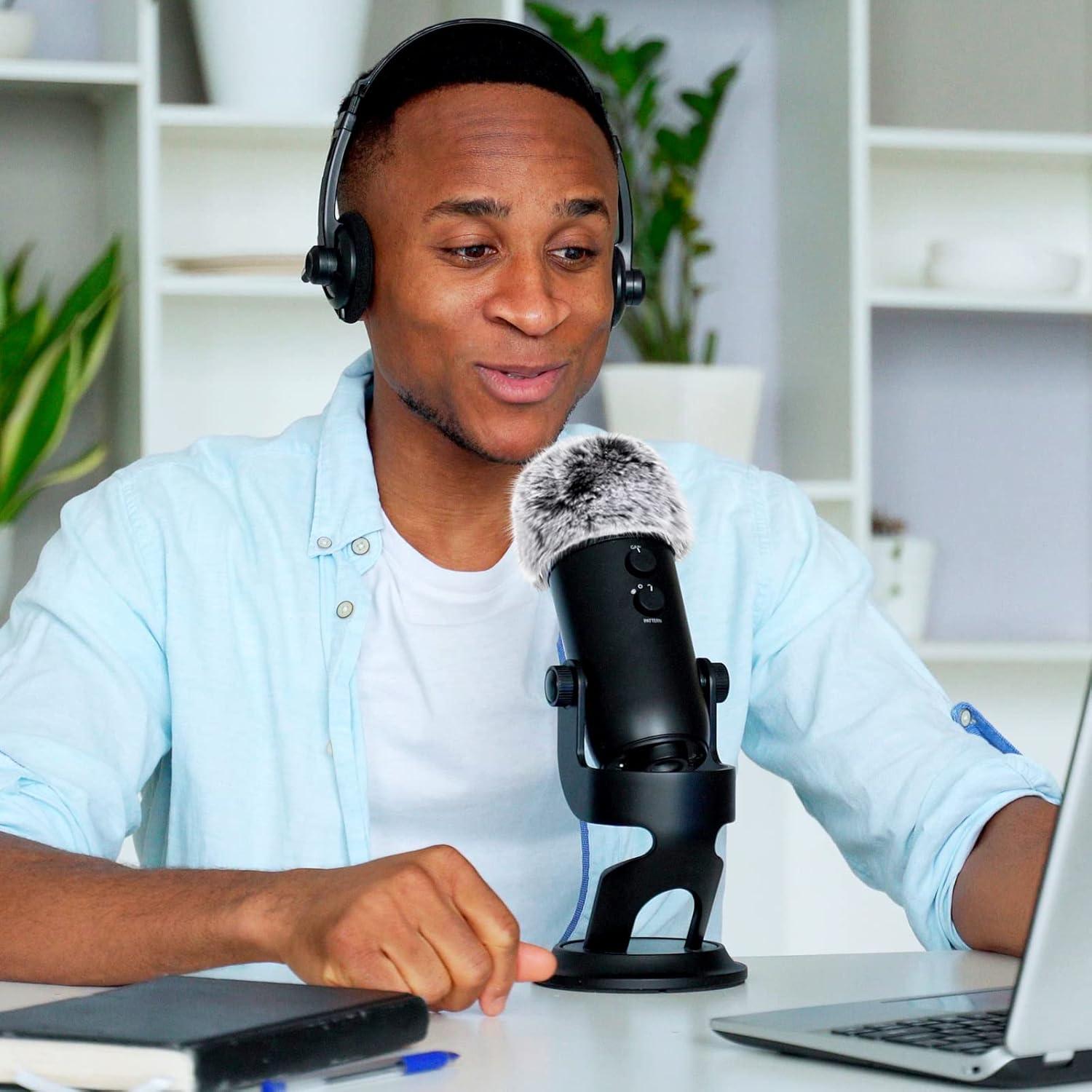 Nezyo Filtro de Viento Peludo para Micrófono - 2 Pcs