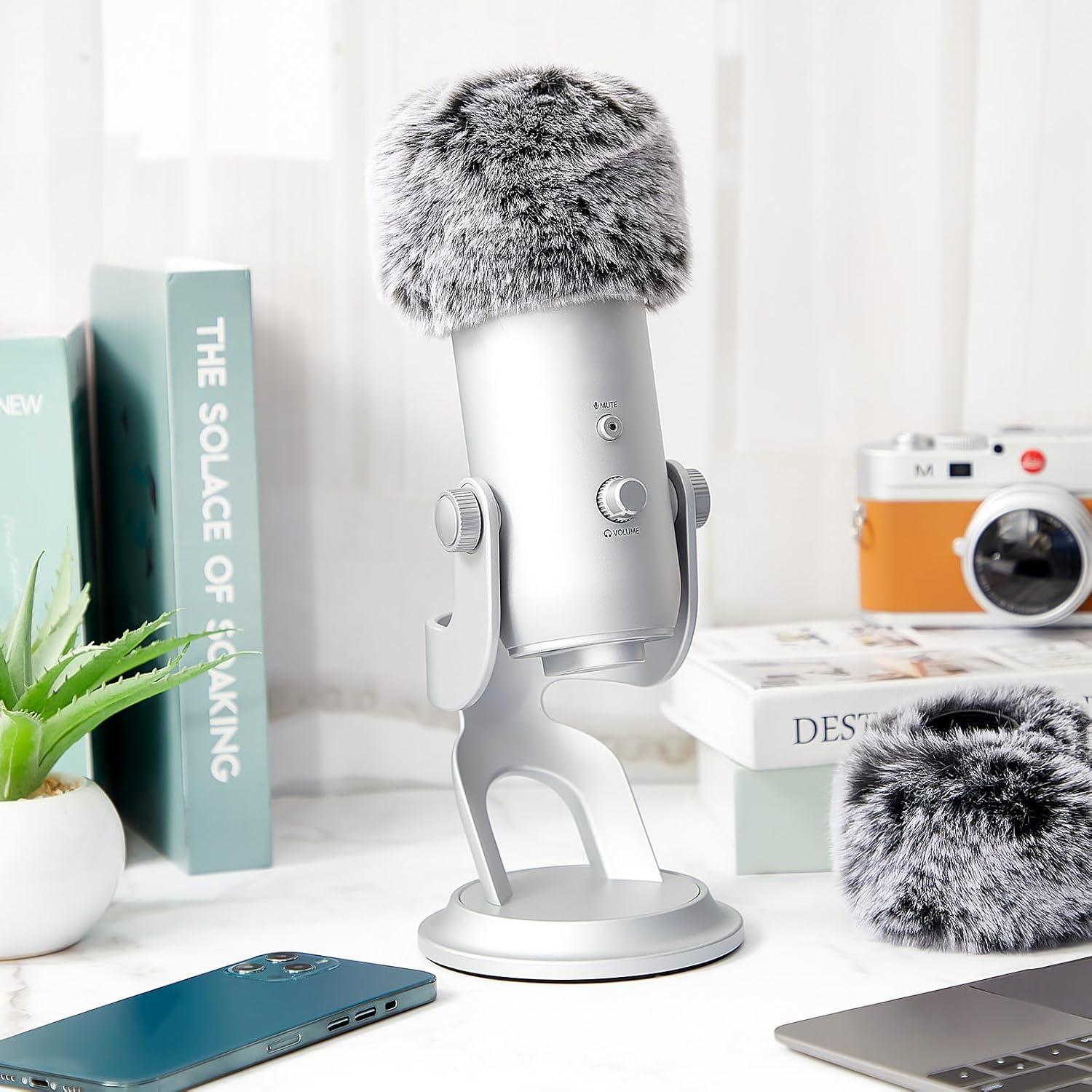 Nezyo Filtro de Viento Peludo para Micrófono - 2 Pcs