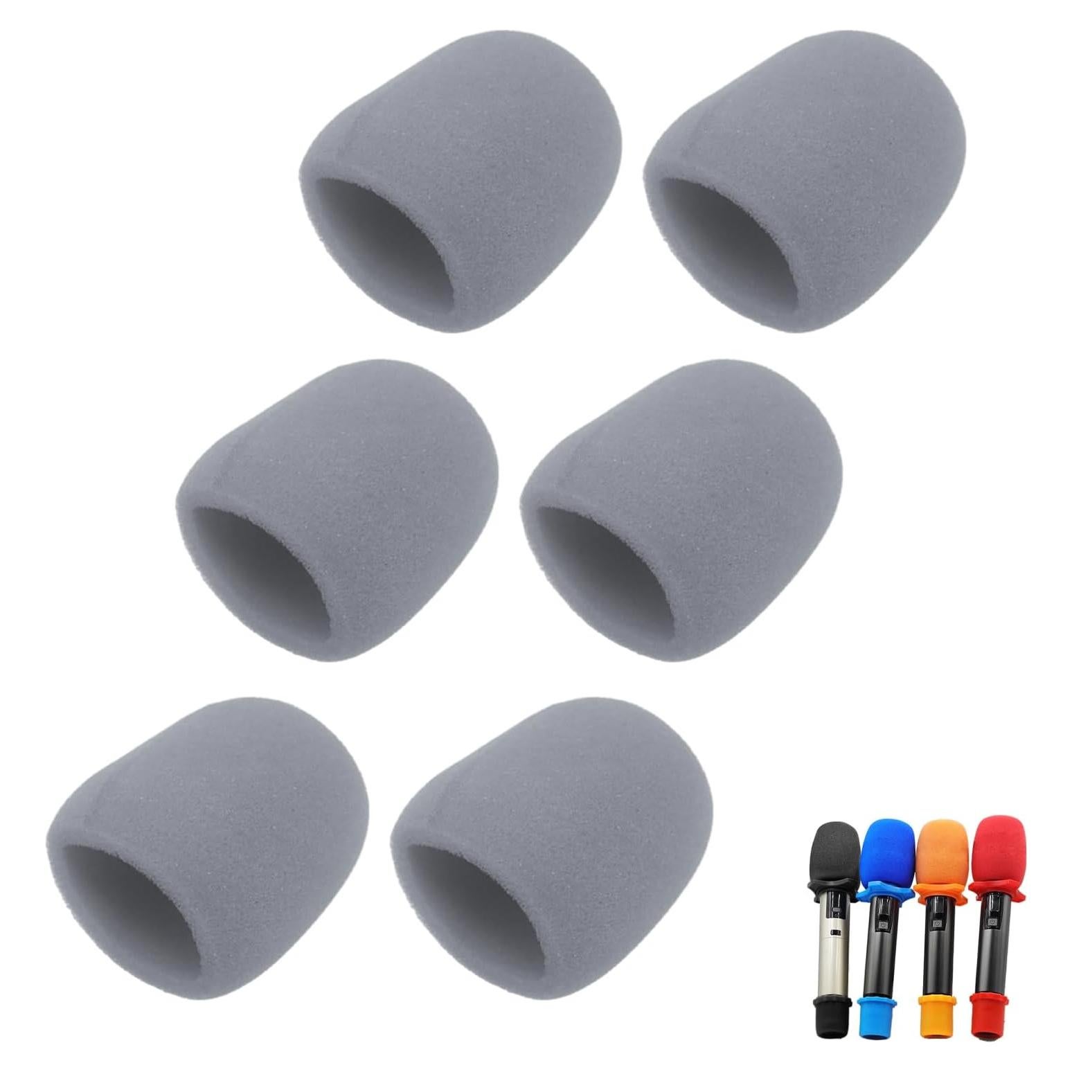 Funda de Espuma para Micrófono Soundspire 6-Pack 76x60mm Gris