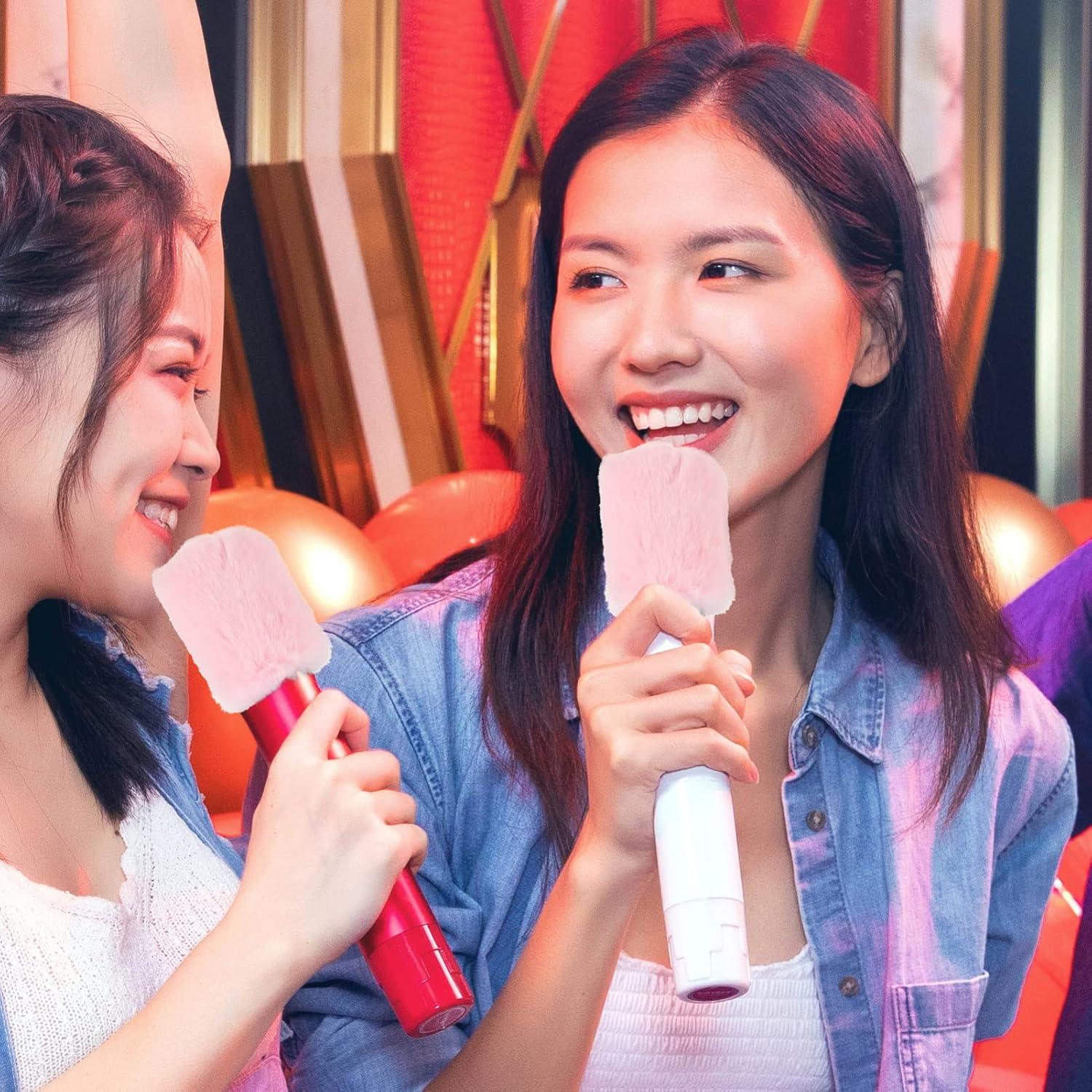 Funda Peluda para Micrófono Vaguelly Rosa - Parabrisas Antiviento