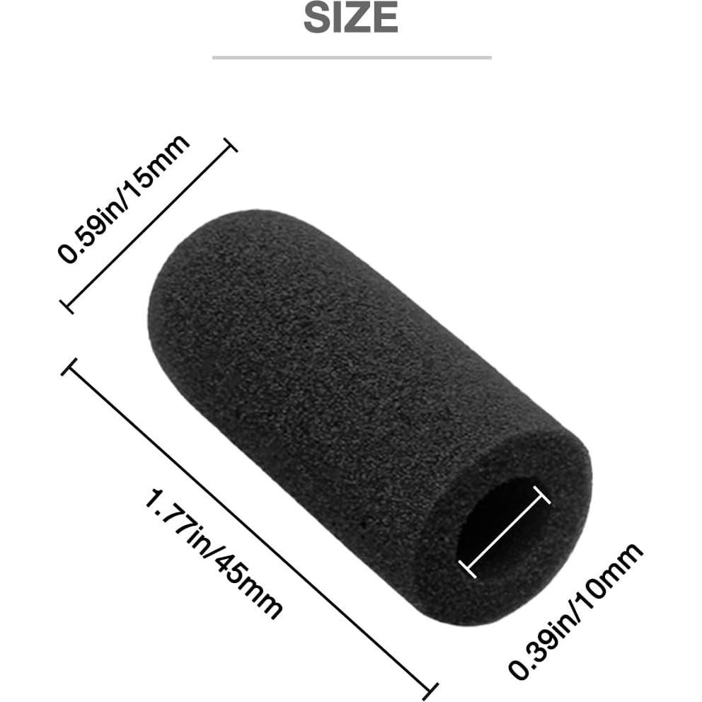 Cubiertas de micrófono Voarmaks para auriculares David Clark - Kit de 4