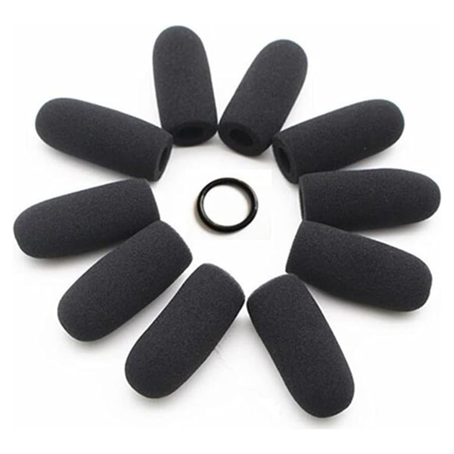 Paquete de 10 fundas de espuma para micrófono David Clark M-4/M-7