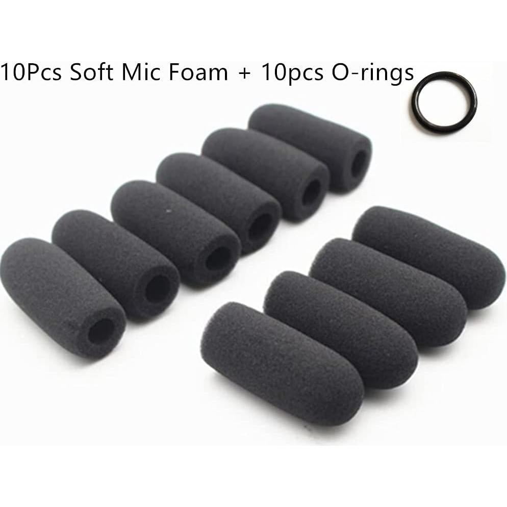 Paquete de 10 fundas de espuma para micrófono David Clark M-4/M-7