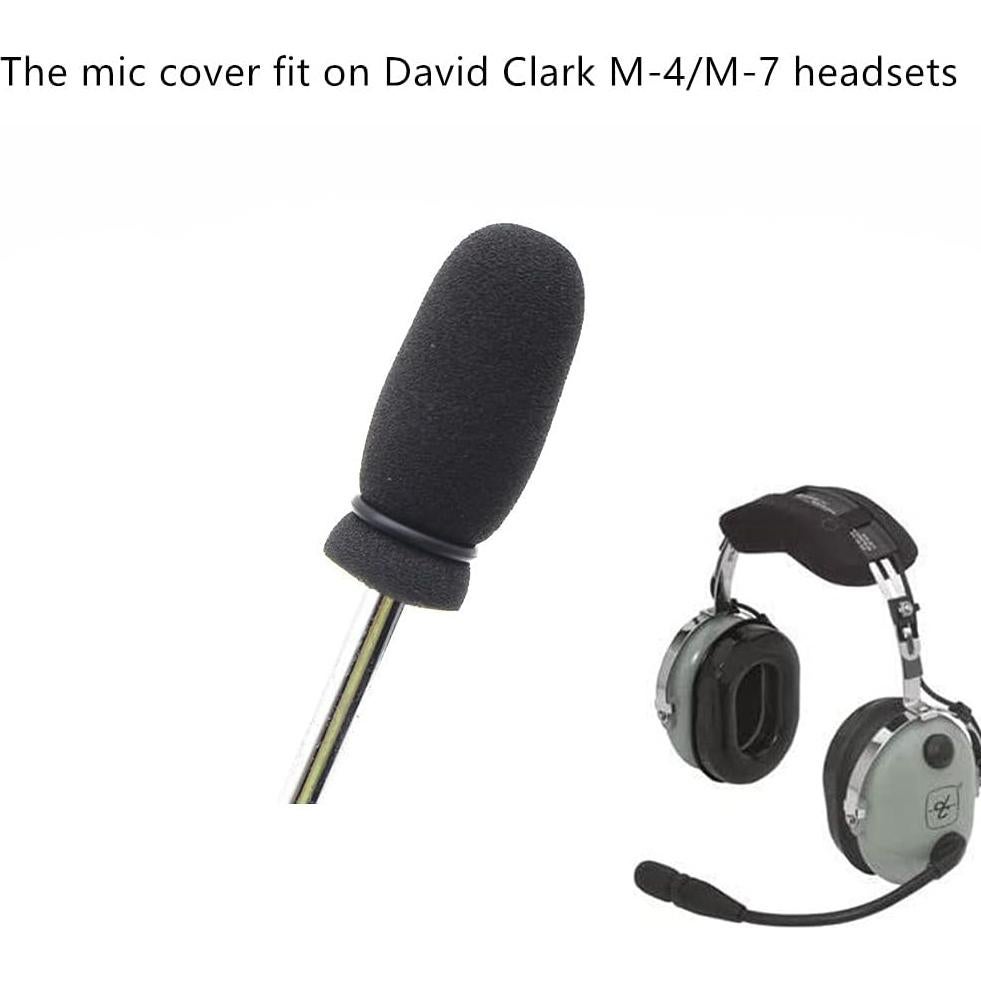 Paquete de 10 fundas de espuma para micrófono David Clark M-4/M-7