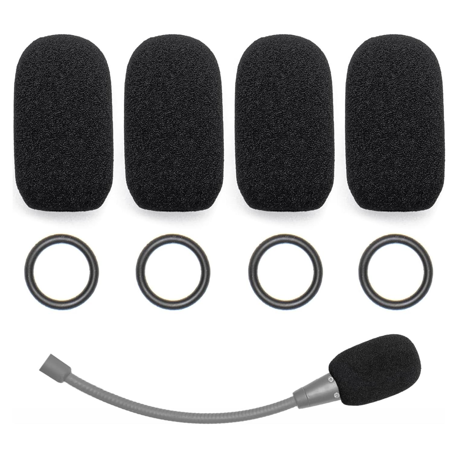 Cubiertas de Micrófono Voarmaks para Auriculares Lightspeed - 4 Piezas