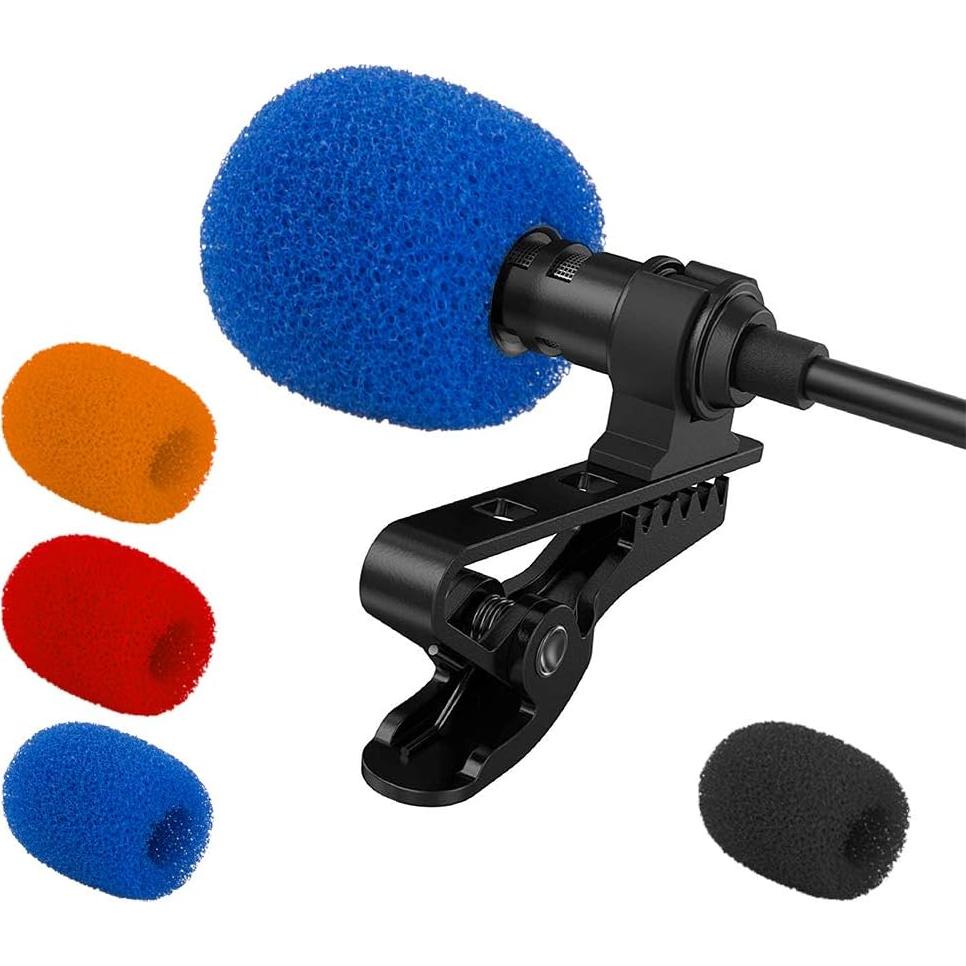 Conjunto de 25 Fundas de Espuma para Micrófono Lavalier SourceTon