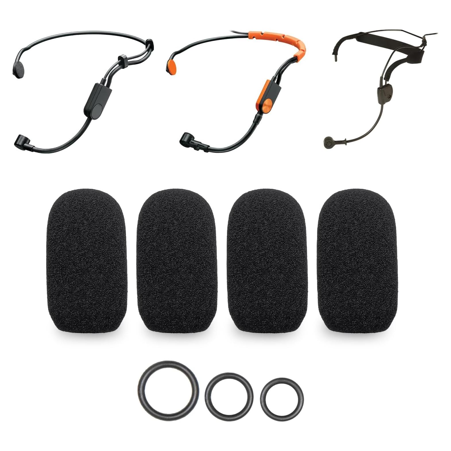 Paquete de 4 fundas de espuma para micrófono Shure SM31 FT