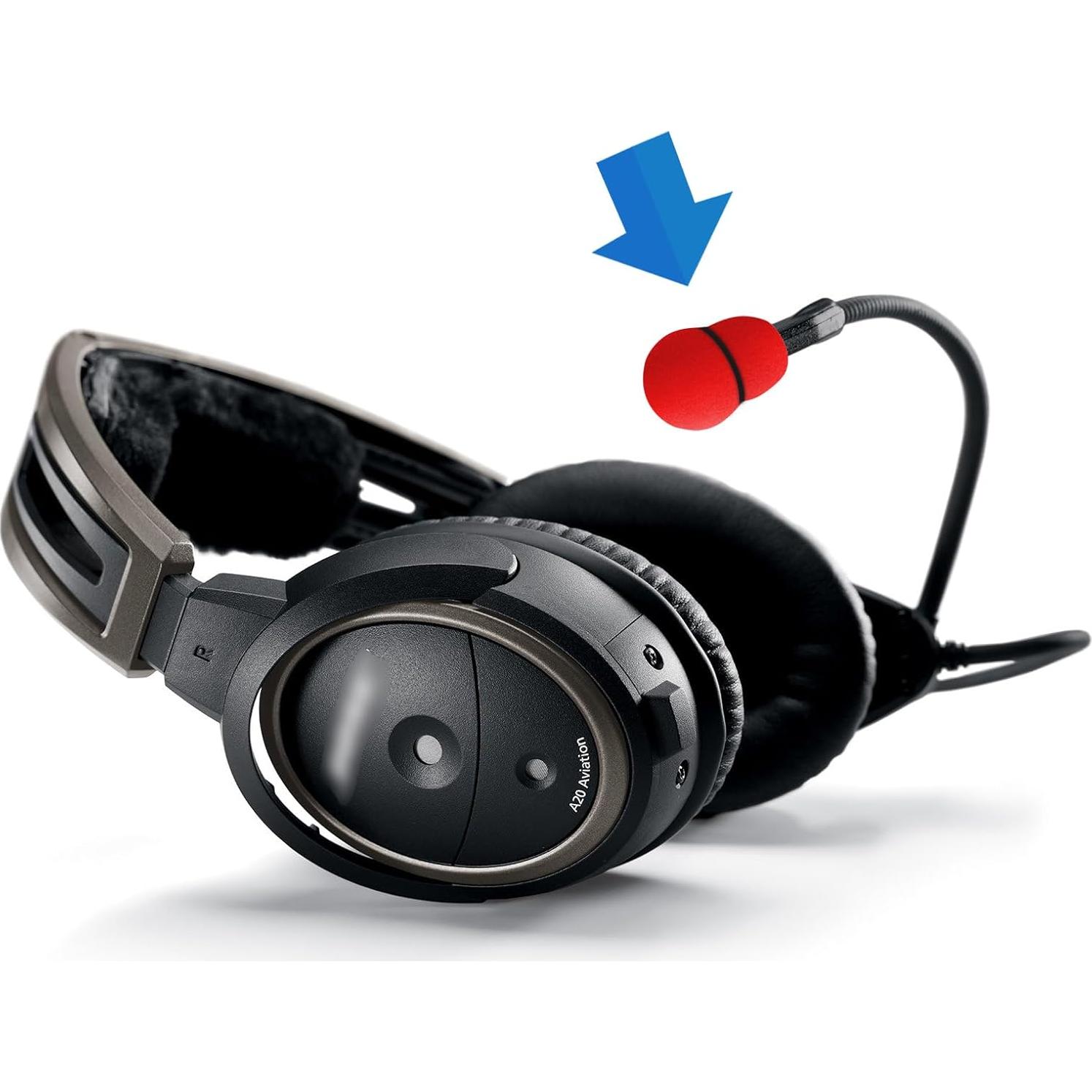 Cubierta de Micrófono LEFXMOPHY para Bose A20 A30 - 3 Piezas