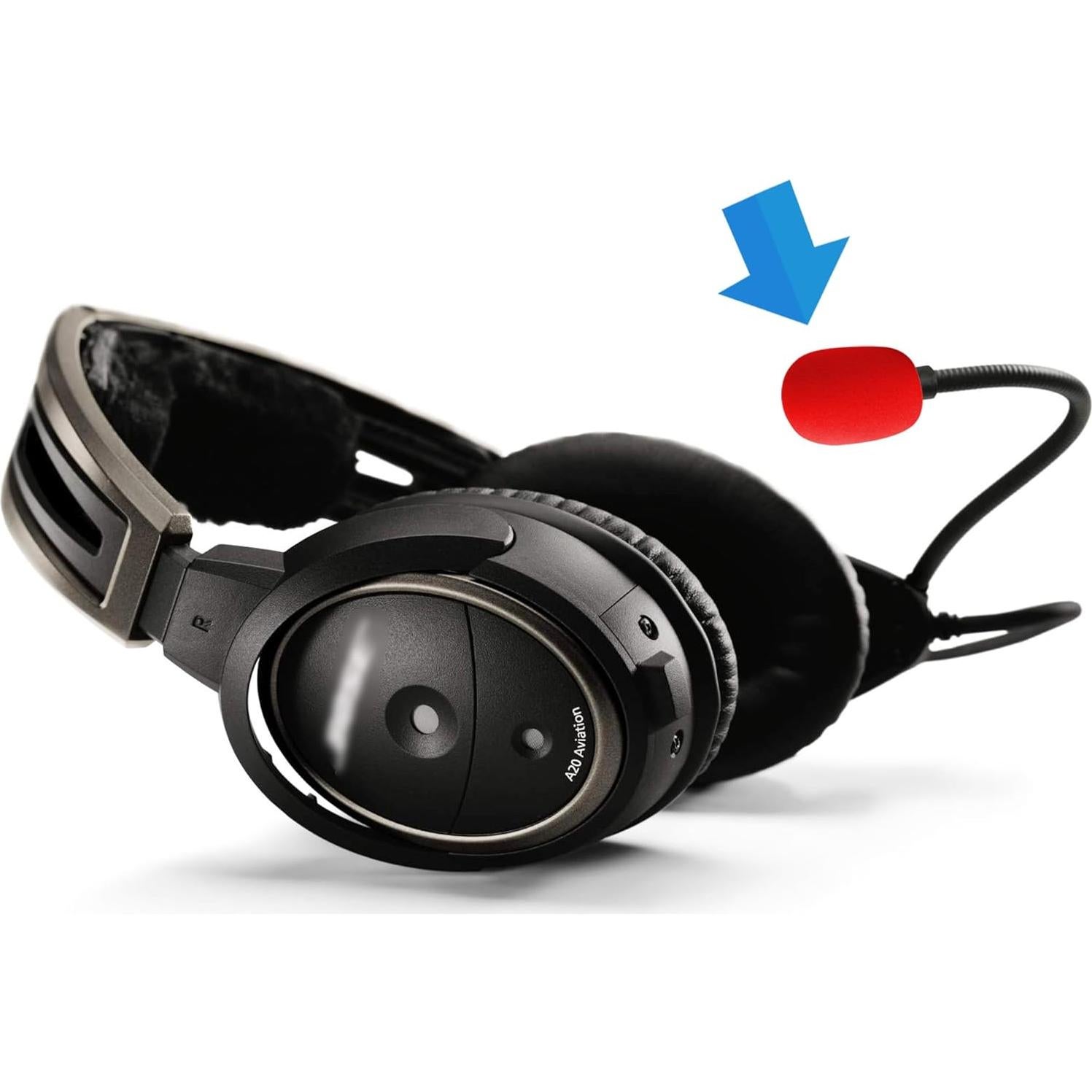 Cubierta de Micrófono LEFXMOPHY para Bose A20 A30 - 3 Piezas