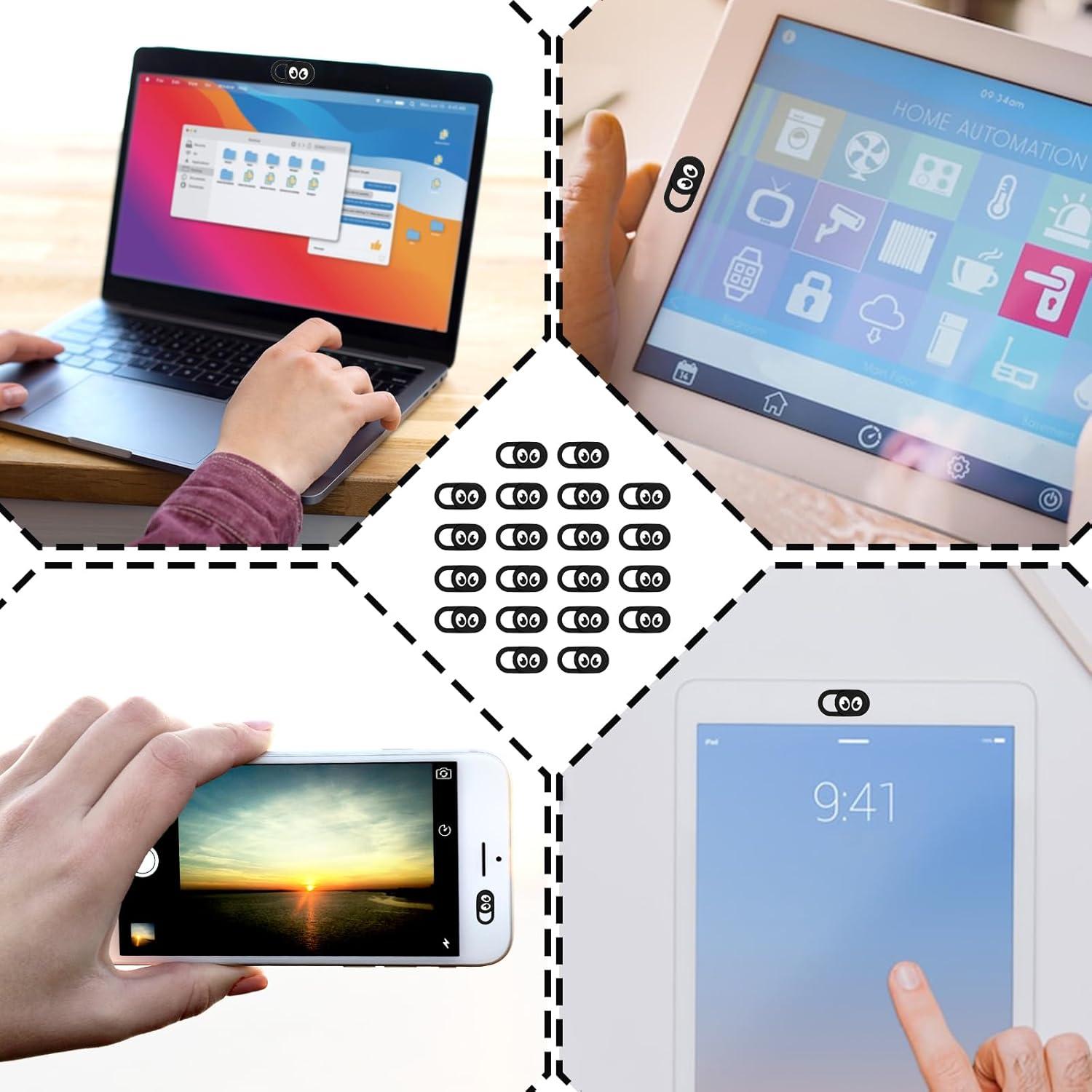 20 Cubiertas de Webcam Ultra Delgadas LXUEJIE 1.8x0.9cm