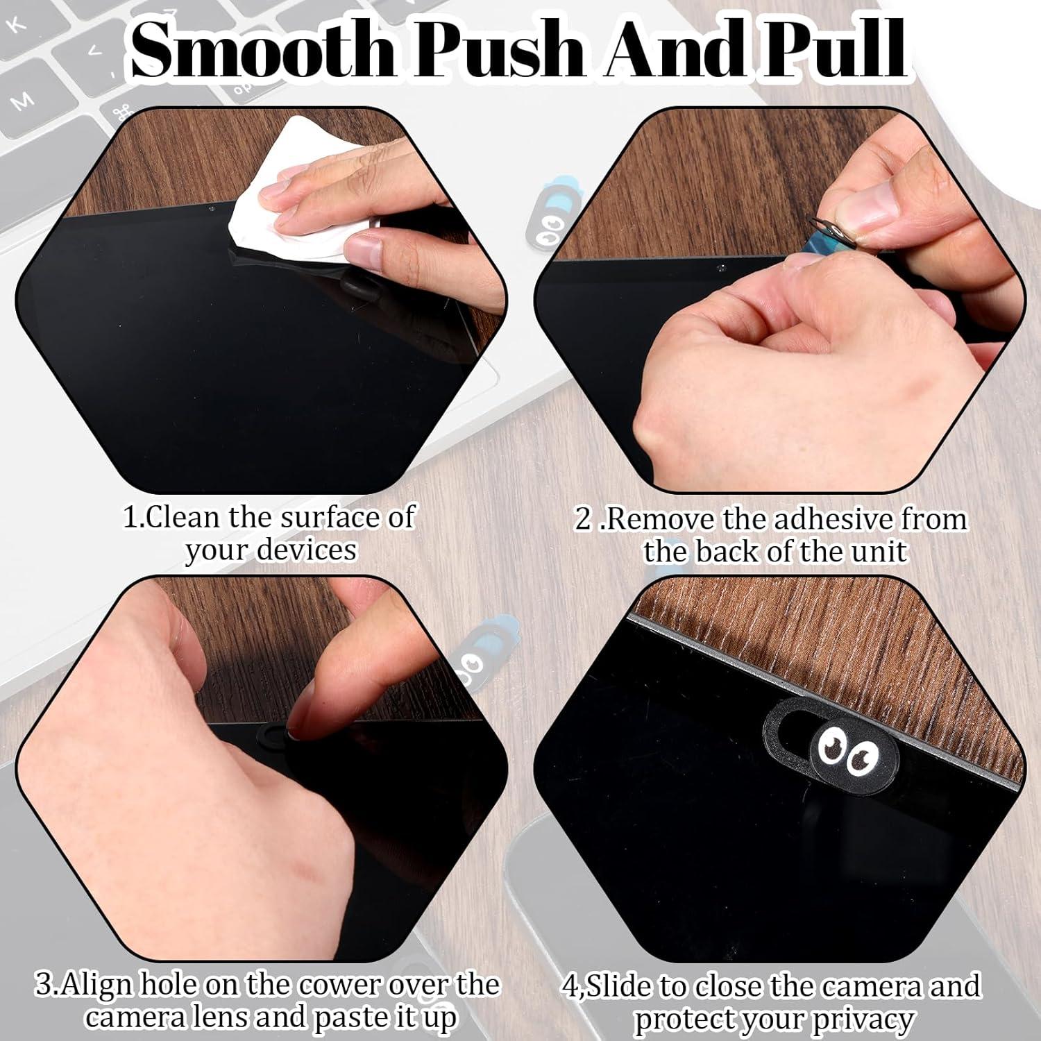 20 Cubiertas de Webcam Ultra Delgadas LXUEJIE 1.8x0.9cm