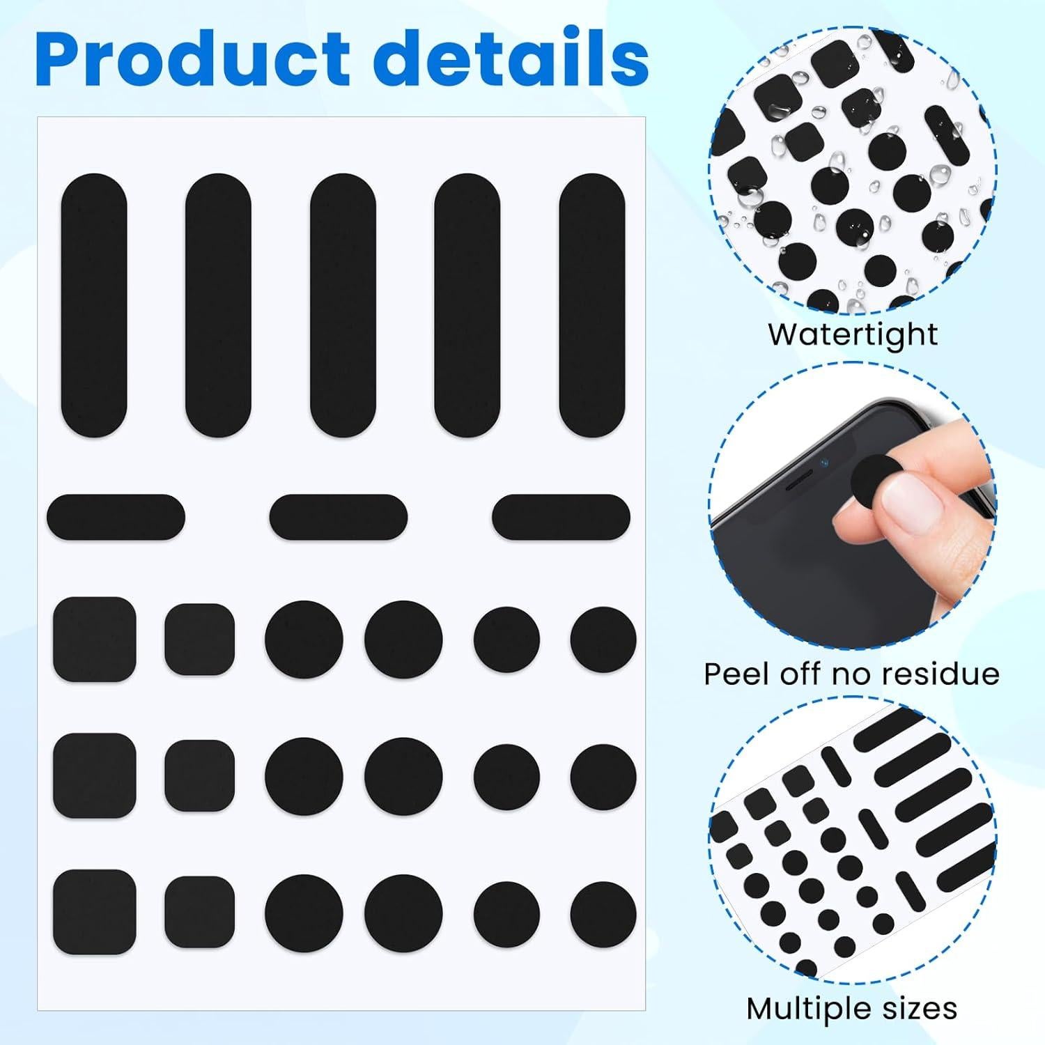 Cubiertas de Webcam QfwdfcTrenz - 26 Piezas Protección Privacidad