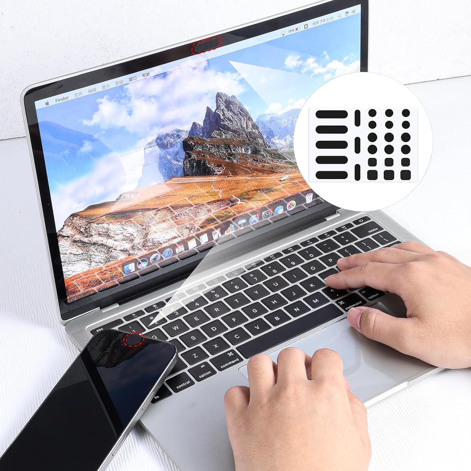 Cubiertas de Webcam QfwdfcTrenz - 26 Piezas Protección Privacidad