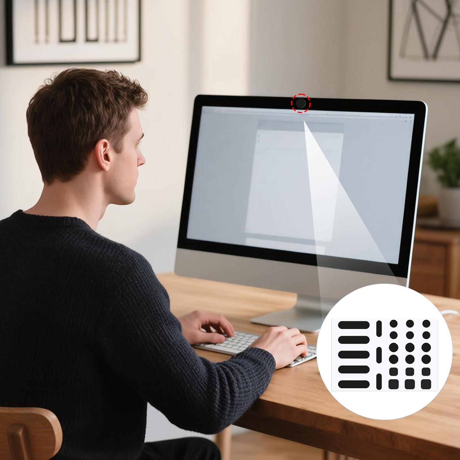 Cubiertas de Webcam QfwdfcTrenz - 26 Piezas Protección Privacidad