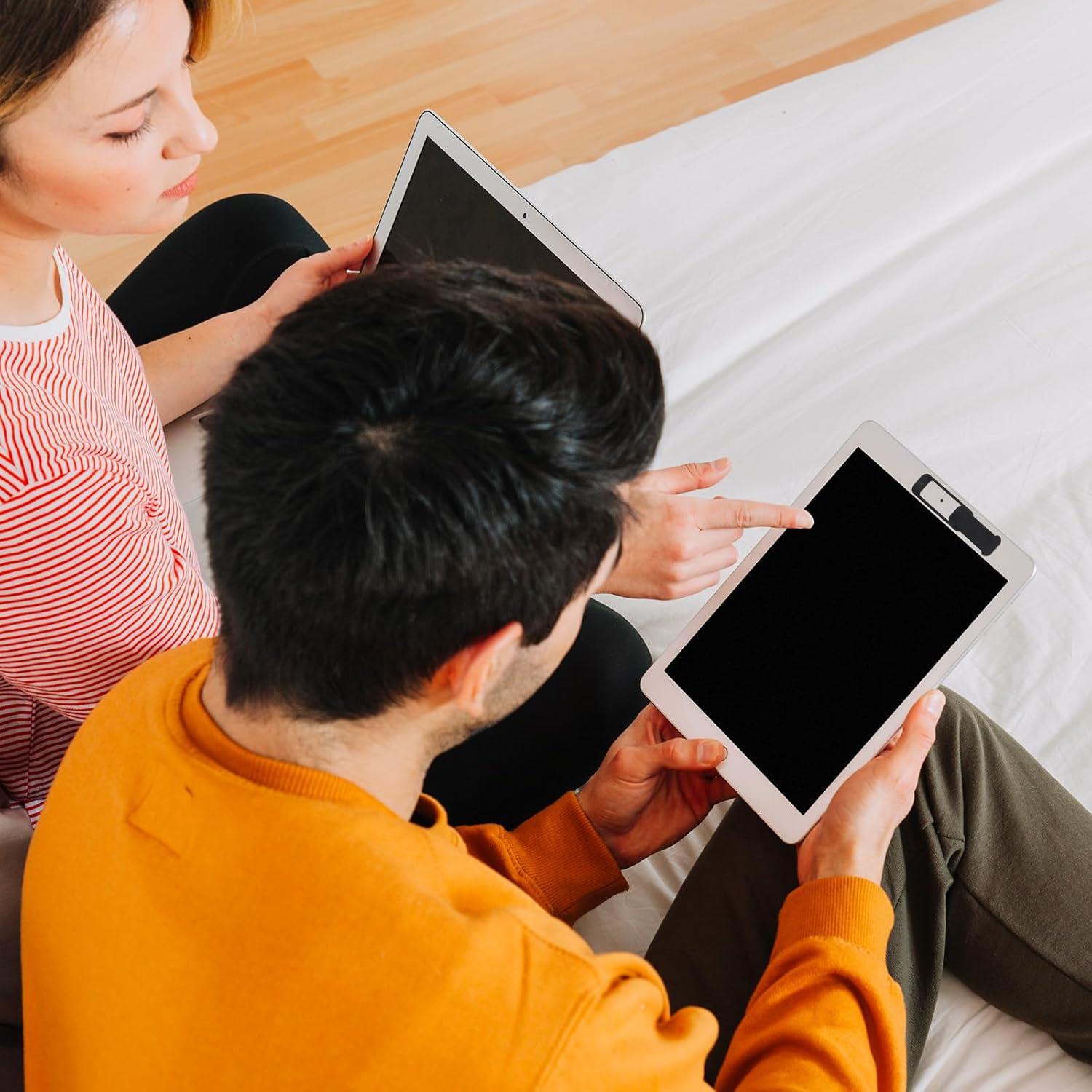 Webcam Cover, 3 Pcs Ultra Thin Laptop Camera Cover Slide Camera Blocker Slider Privacy Protector Suitable for Computer, Phones, Laptops, Tablets, Desktops, Great for Privacy (Black)