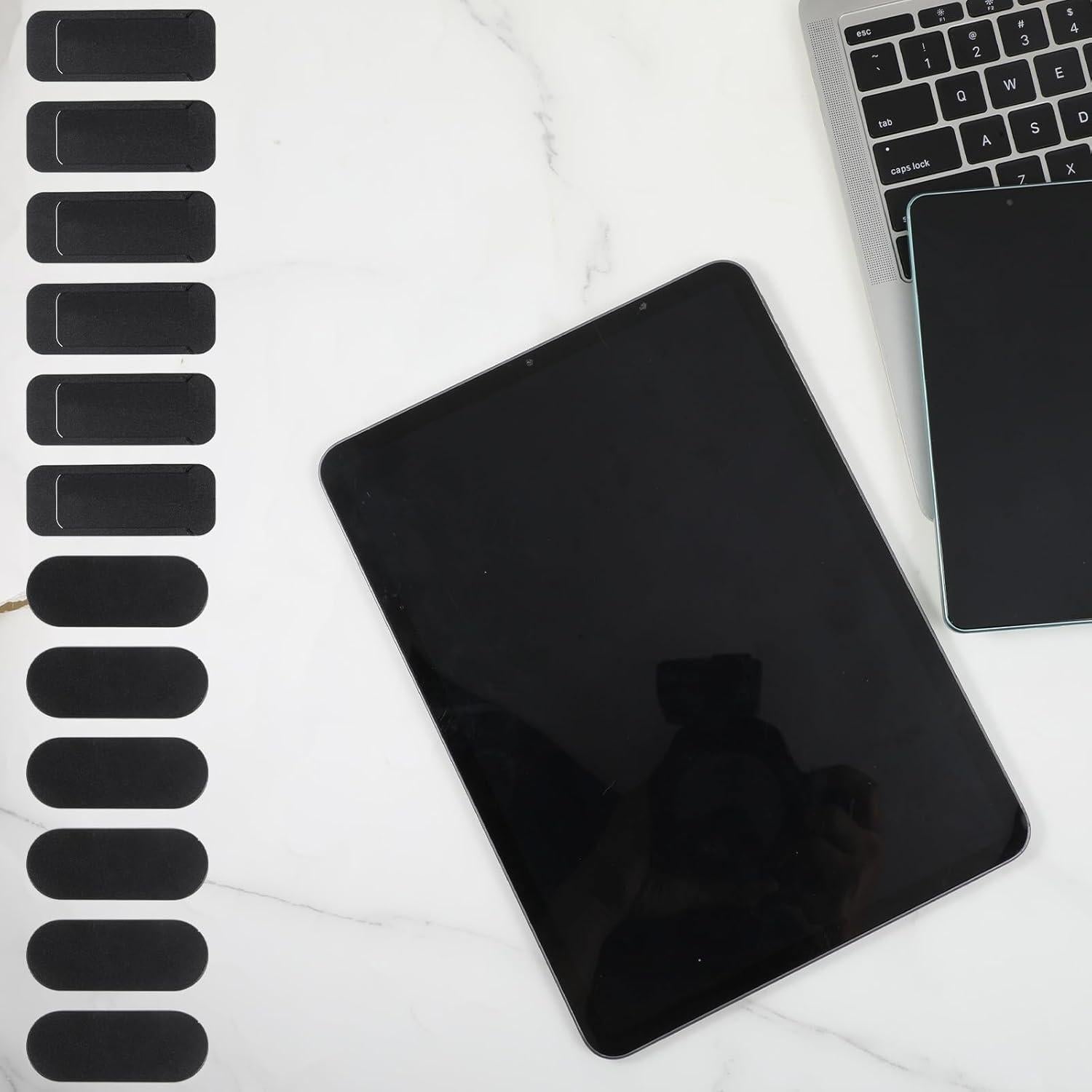 Webcam Cover, 3 Pcs Ultra Thin Laptop Camera Cover Slide Camera Blocker Slider Privacy Protector Suitable for Computer, Phones, Laptops, Tablets, Desktops, Great for Privacy (Black)