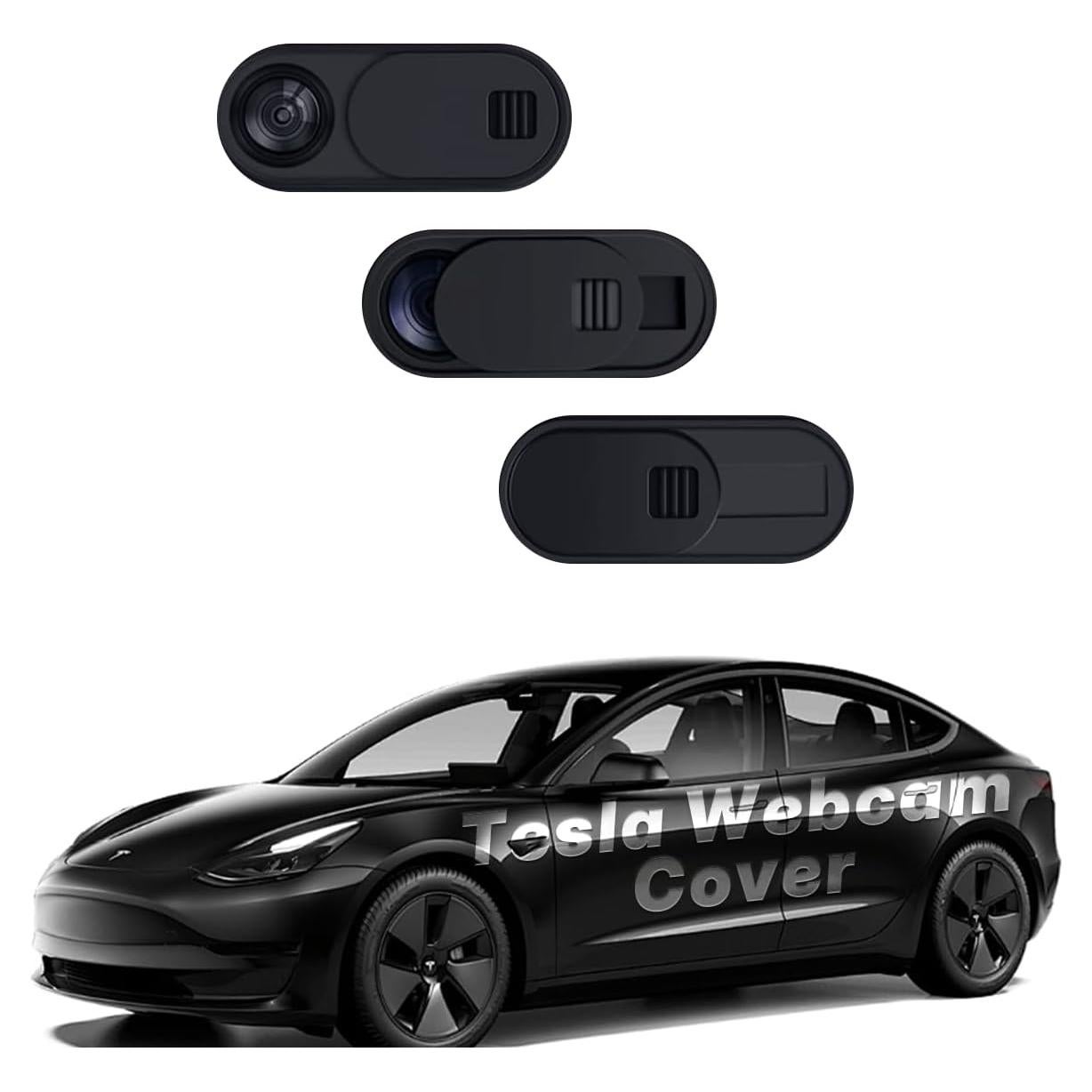 3 PCS Cubierta de Cámara Nummove para Tesla Model 3/Y