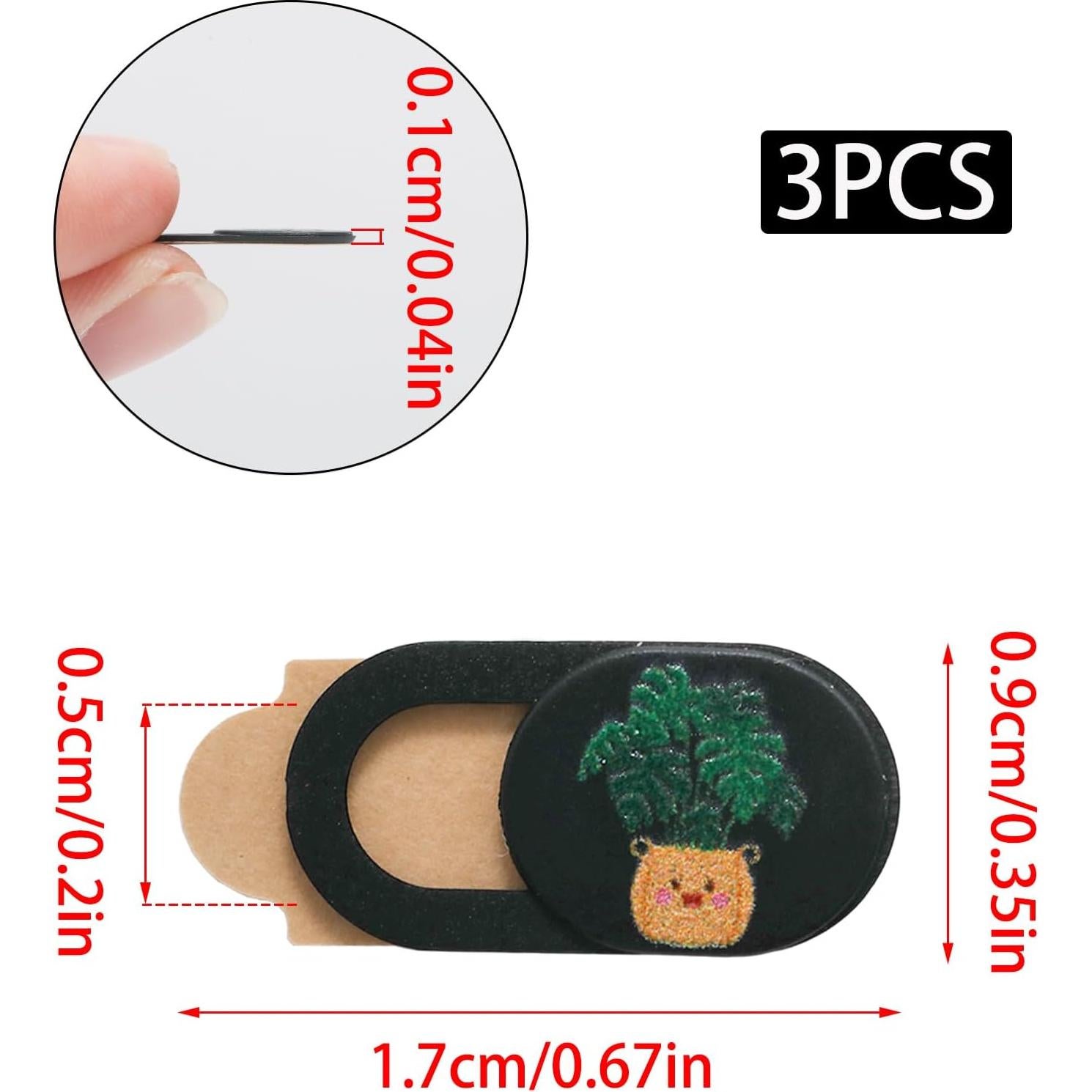 Cubierta de Privacidad Webcam Ultra Delgada Yinluluna 3 Pcs