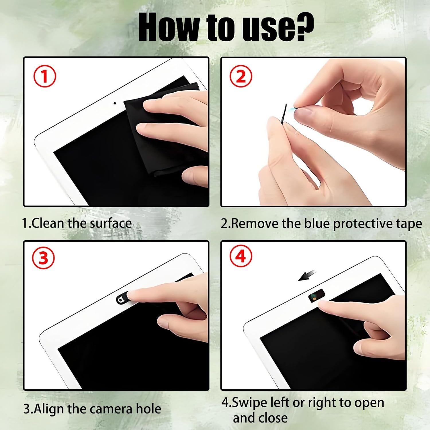 Cubierta de Privacidad Webcam Ultra Delgada Yinluluna 3 Pcs