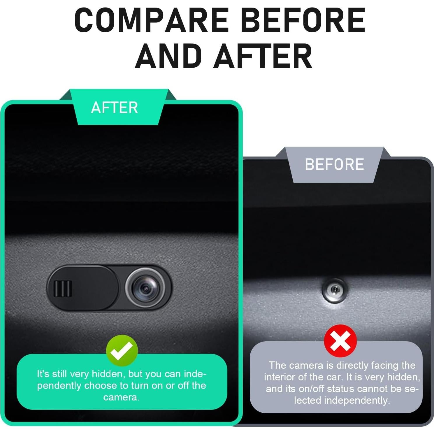 Cubierta de Cámara Privacidad Dogary para Tesla Model 3 y Y 2017-2023