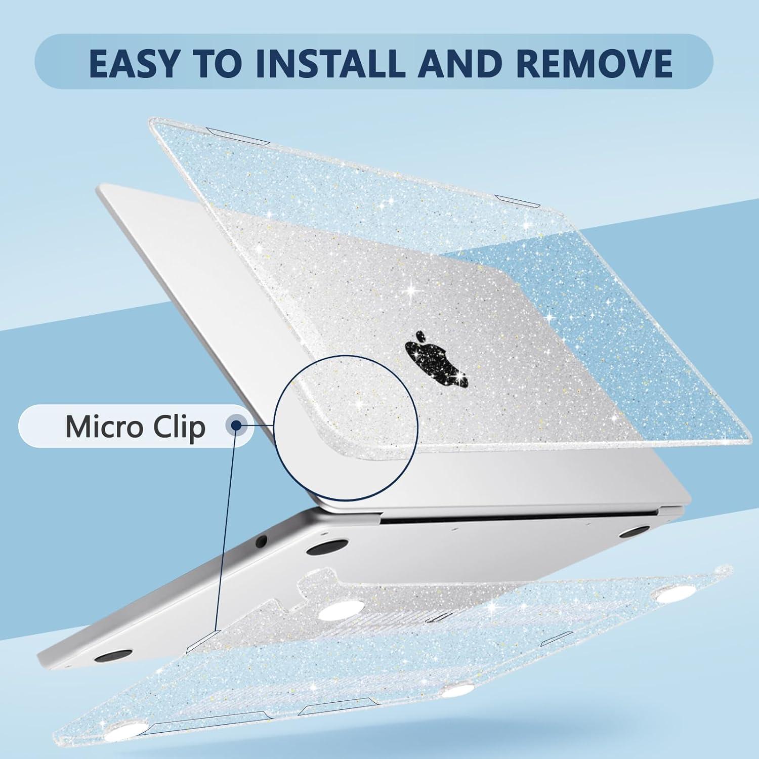 Funda MecBevia para MacBook Air 13.6" M4/M3/M2 - Transparente