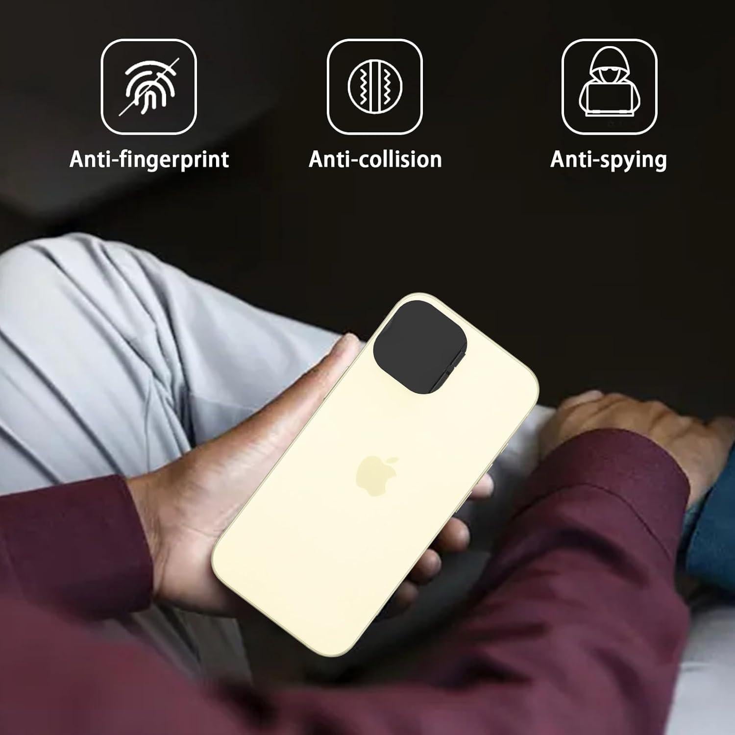 Cubierta de Privacidad EYSOFT para iPhone 15/15 Plus - 2 Pack