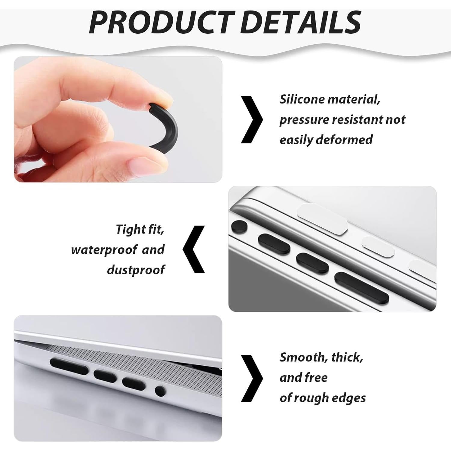 Kit de 56 Tapones de Silicona Anti-Dust para Laptop TNJPSEK