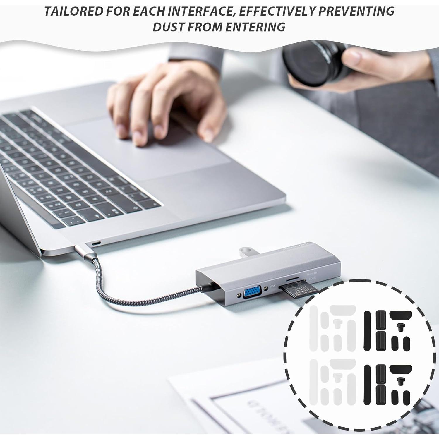 Kit de 56 Tapones de Silicona Anti-Dust para Laptop TNJPSEK