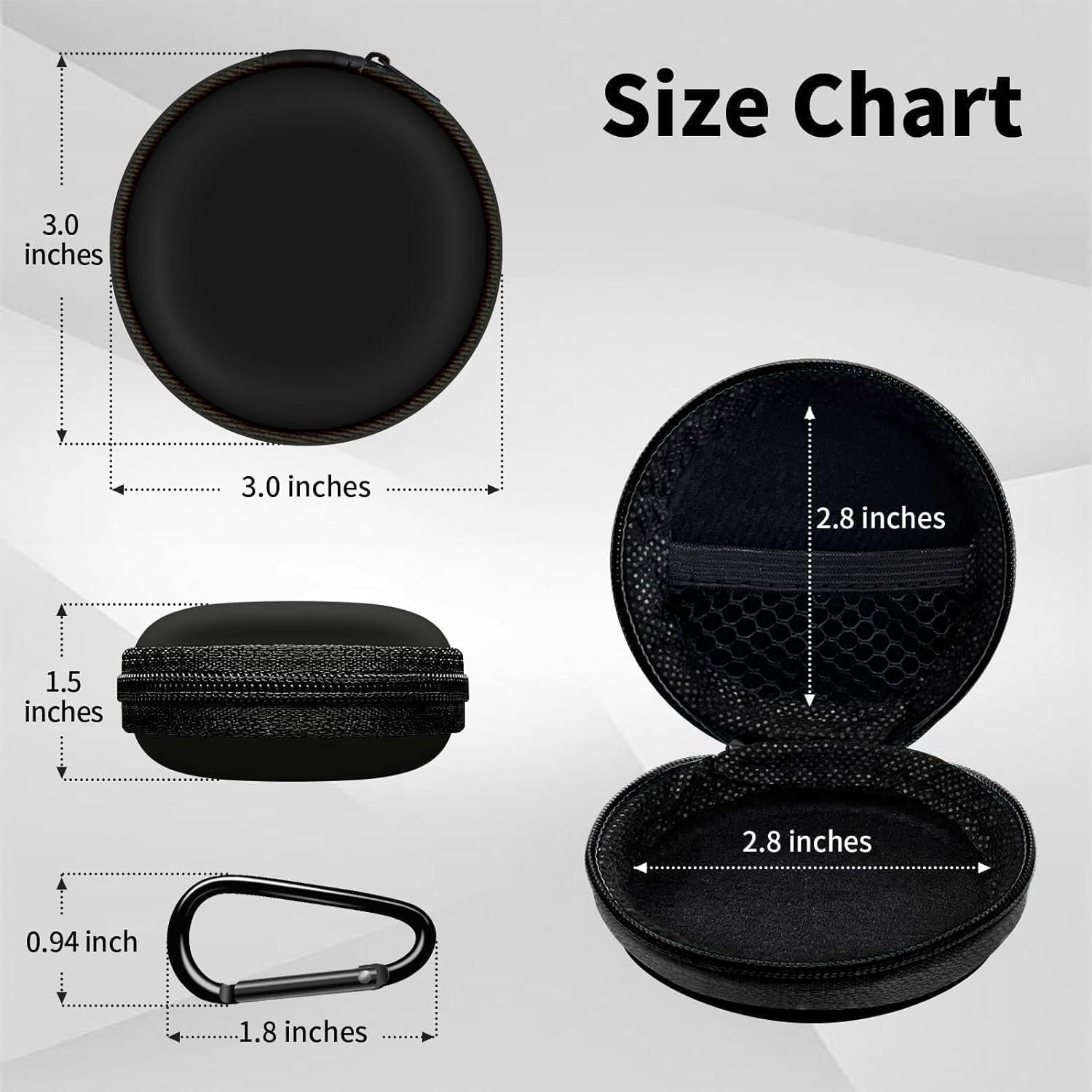 Organizador de Viaje YOKRWO para Cables y Auriculares Negro