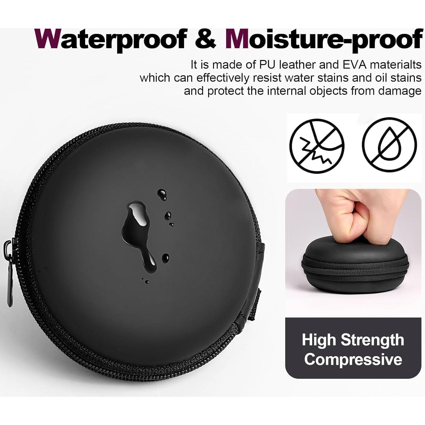 Organizador de Viaje YOKRWO para Cables y Auriculares Negro