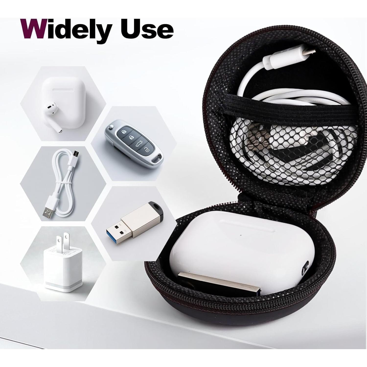 Organizador de Viaje YOKRWO para Cables y Auriculares Negro