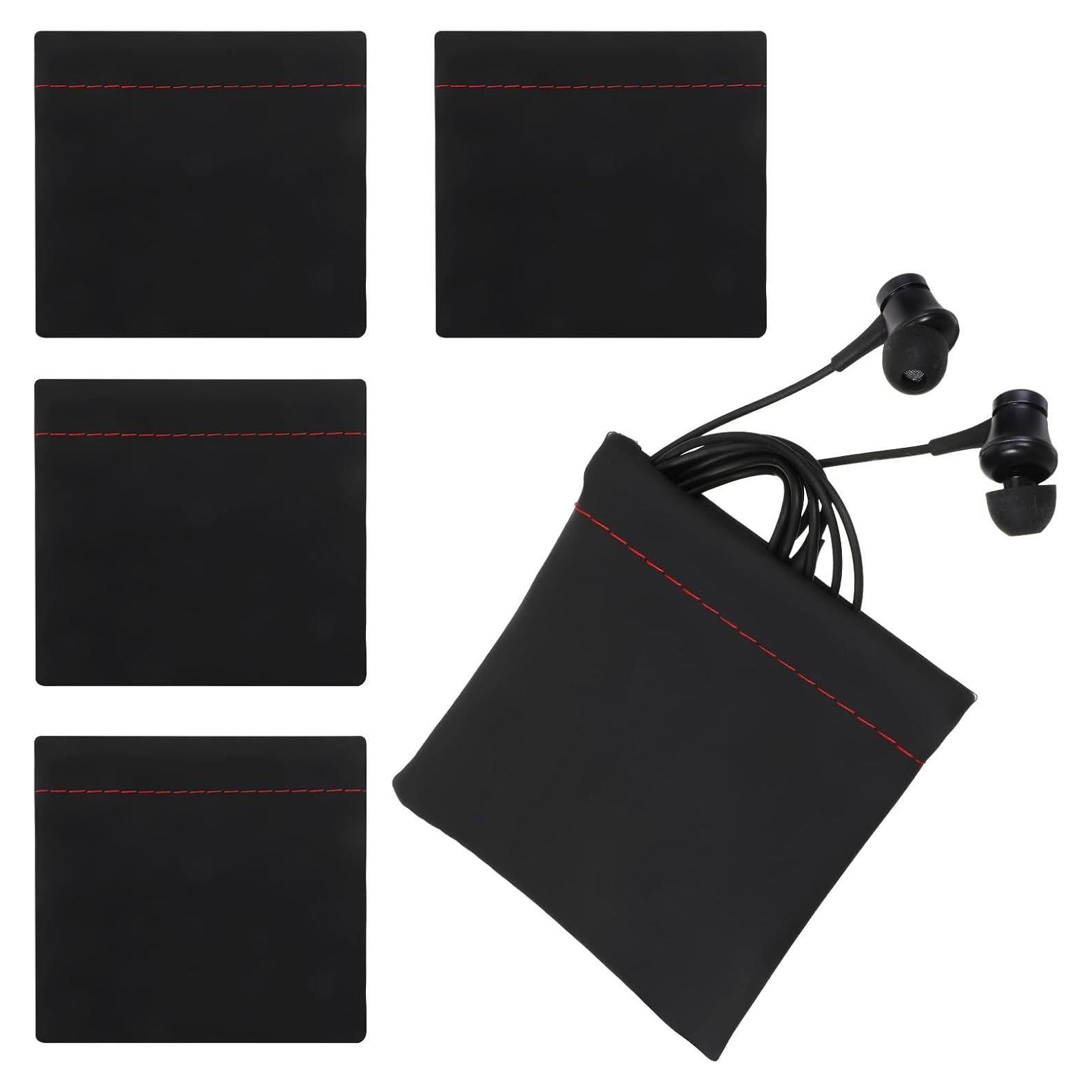 Bolsa de Almacenamiento de Auriculares 6 PCS Hpmjz Negra