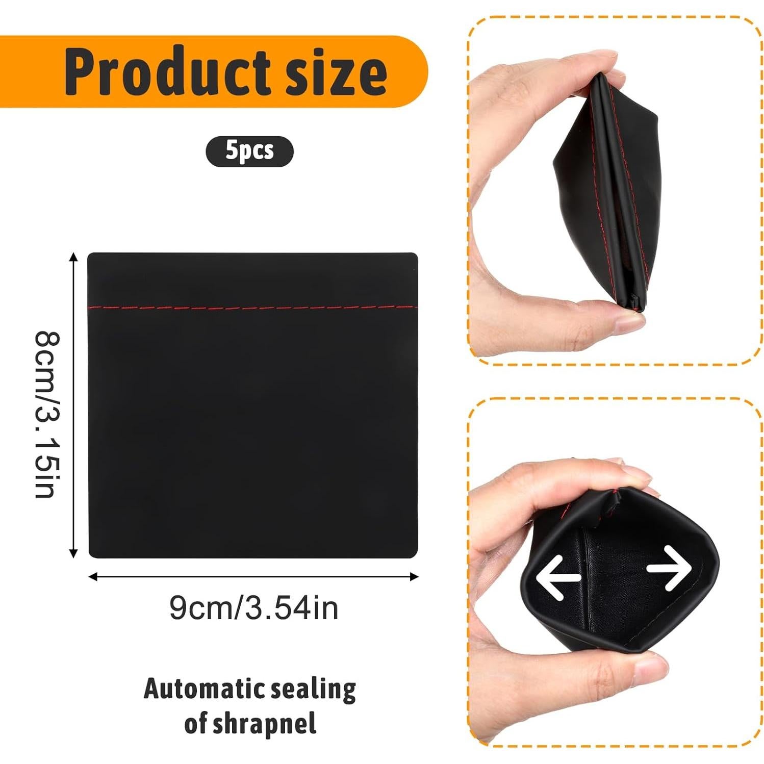 Bolsa de Almacenamiento de Auriculares 6 PCS Hpmjz Negra