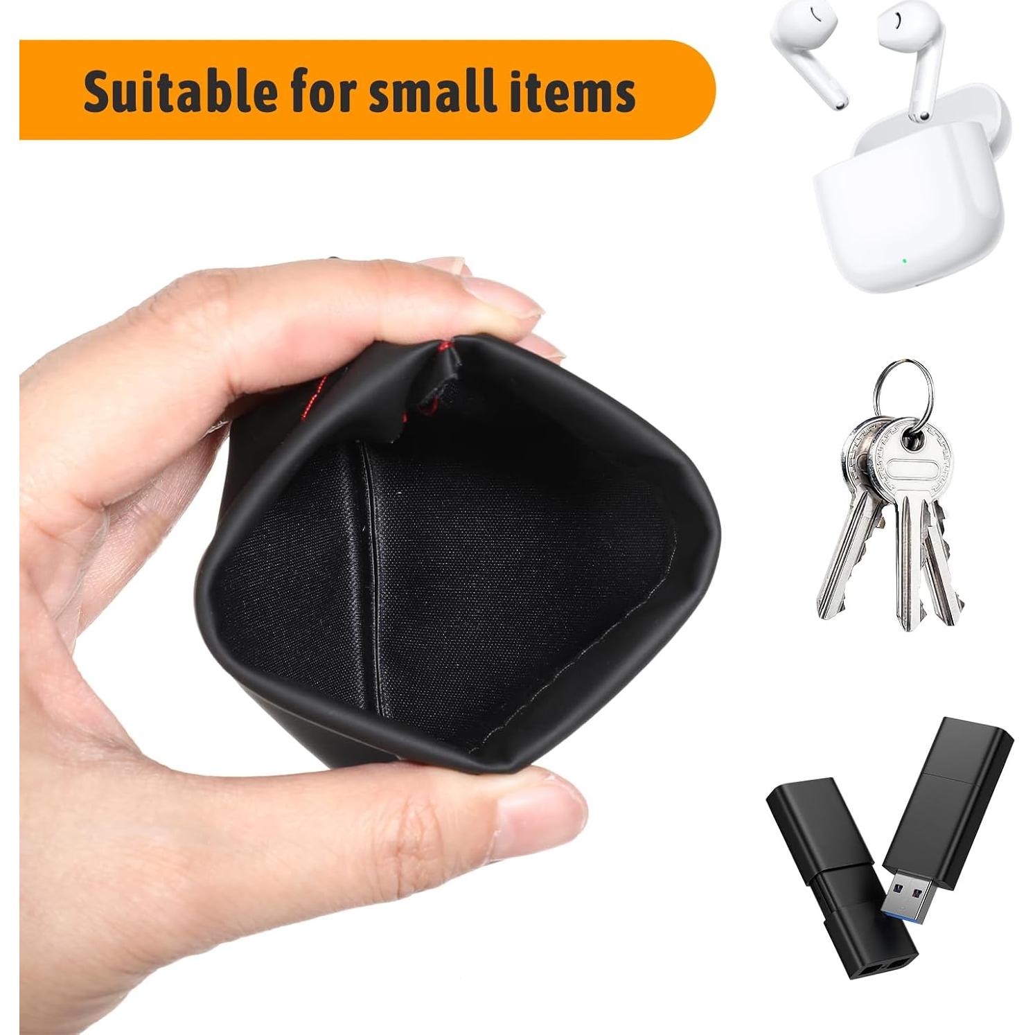 Bolsa de Almacenamiento de Auriculares 6 PCS Hpmjz Negra