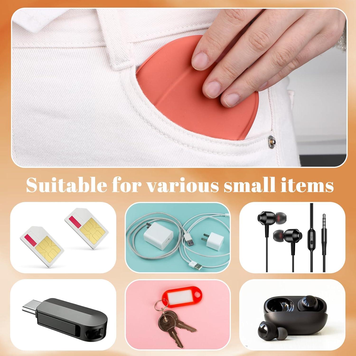 Funda de Silicona para Auriculares Larrel - 4 Pcs Rojo y Marrón