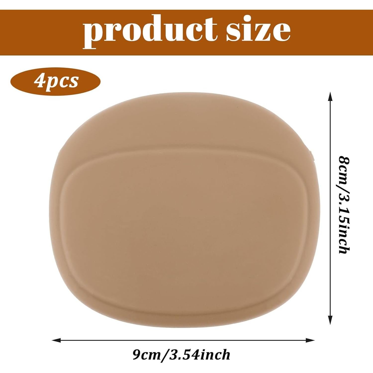 4 Fundas de Silicona para Auriculares Tweruna - Rojo y Marrón