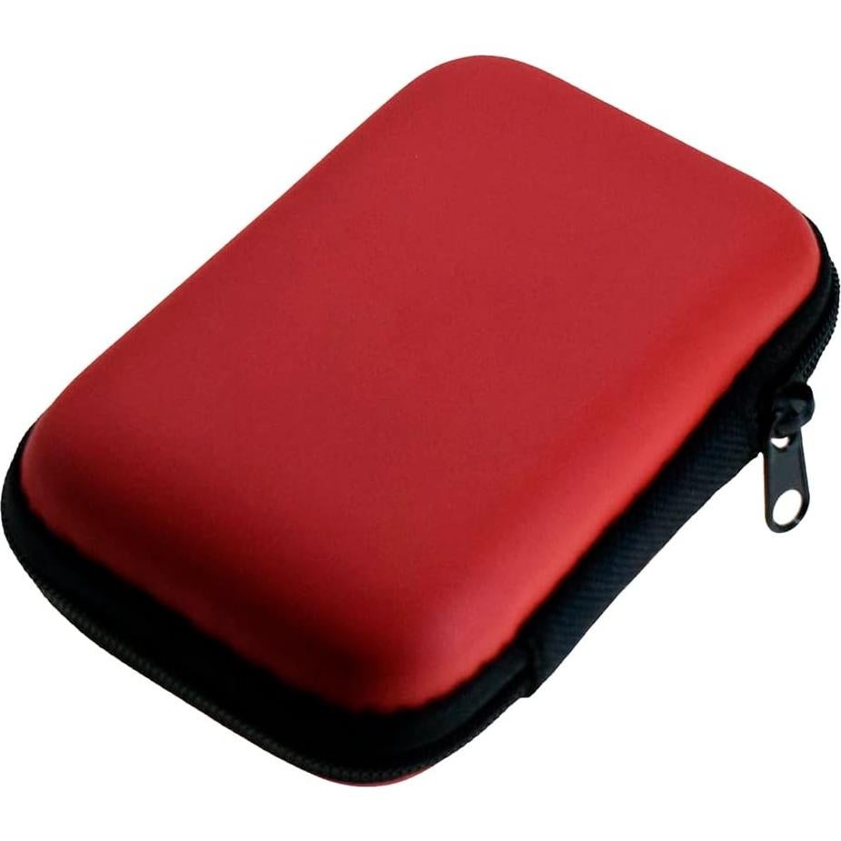 Funda de Almacenamiento Portátil YDLan para Auriculares Rojo