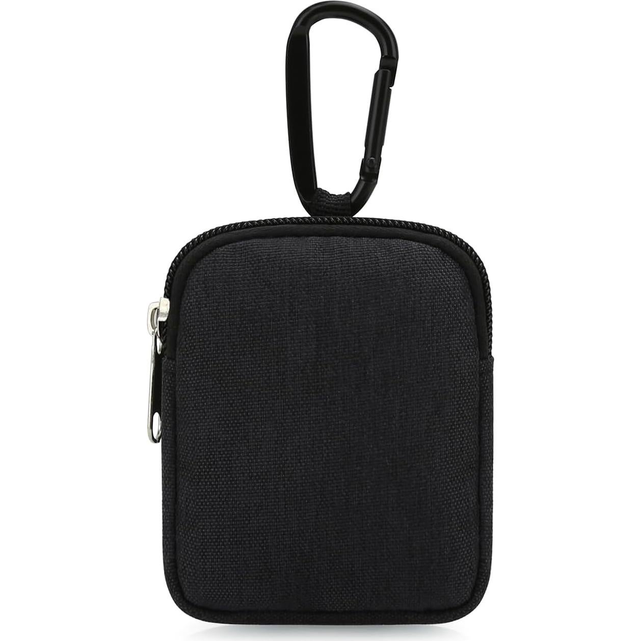 Monedero E-Tree Negro con Clip Mosquetón y Doble Capa