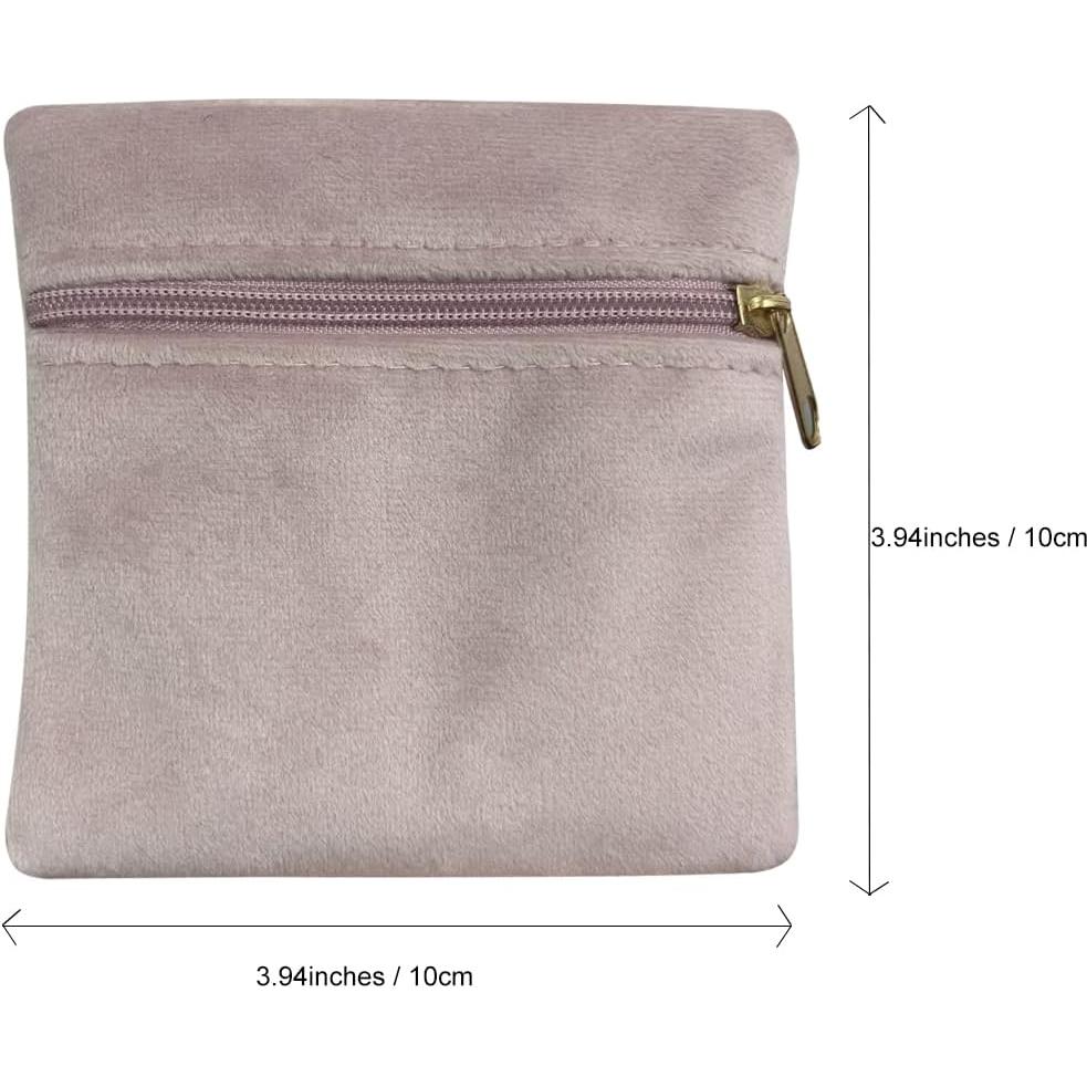 8 Bolsas de Joyas de Terciopelo Wanerxin 10x10 cm Color Mixto